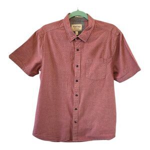 HERITAGE REPORT COLLECTION SIZE LARGE SLIMIT FIT SHORT SLEEVES BUTTON UP SHIRT